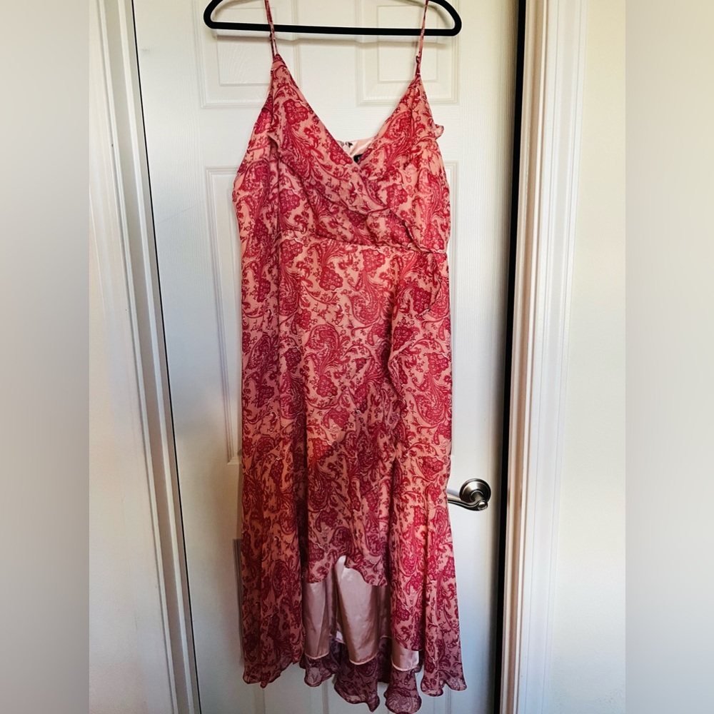 Paisley high low dress